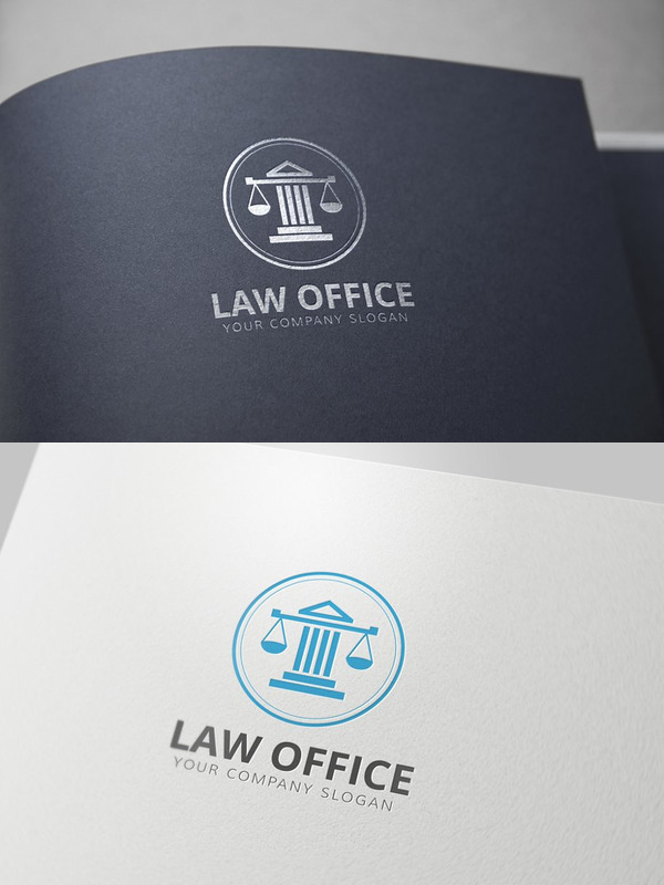 律師事務所主題logo模板 Law Of.