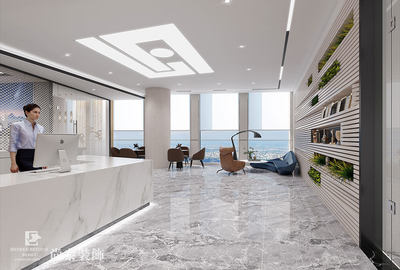 380平米簡約風辦公室裝修設計效果圖 | 君龍律師事務所